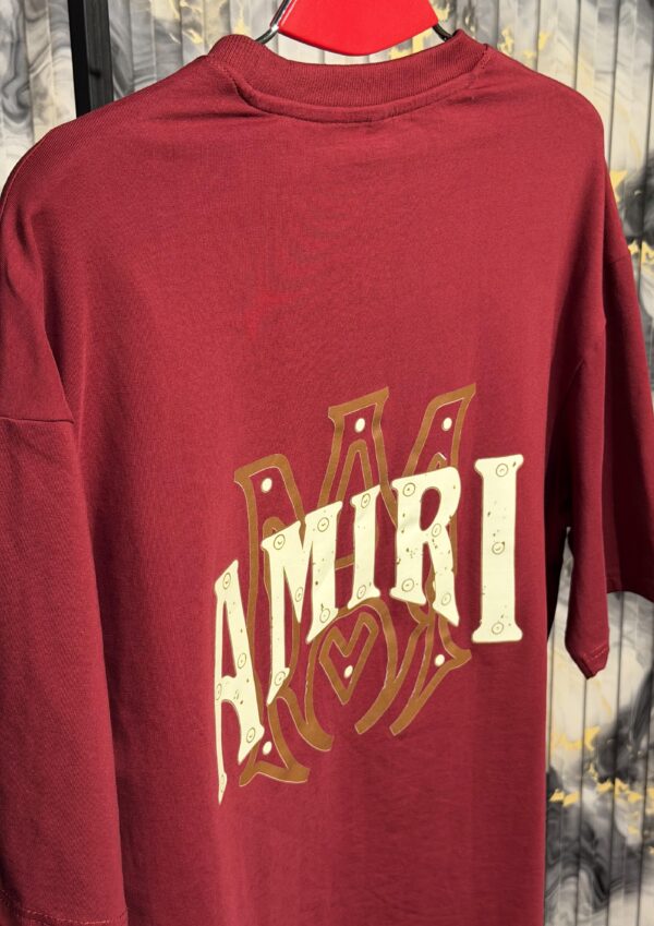 AMIRI Dropshoulder Tshirt-Maroon