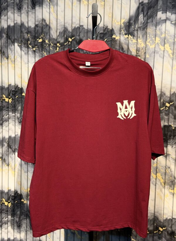 AMIRI Dropshoulder Tshirt-Maroon
