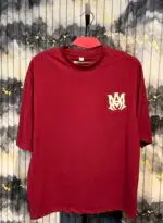 AMIRI Dropshoulder Tshirt-Maroon - Image 2