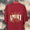 AMIRI Dropshoulder Tshirt-Maroon