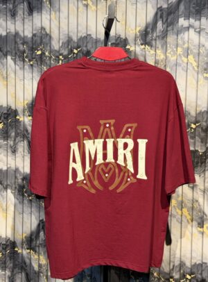 AMIRI Dropshoulder Tshirt-Maroon