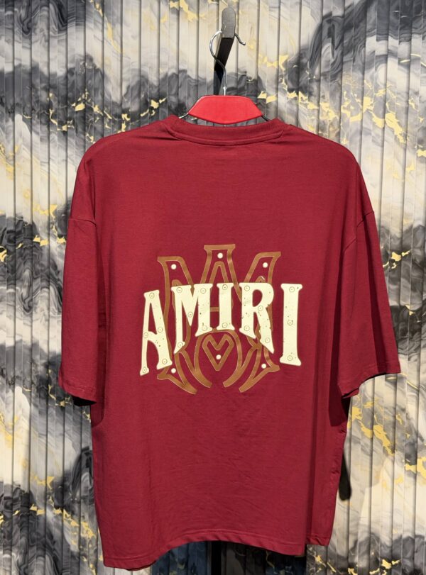 AMIRI Dropshoulder Tshirt-Maroon