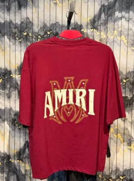 AMIRI Dropshoulder Tshirt-Maroon