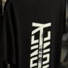 MONEY Vertical Printed Dropshoulder Tshirt-Black