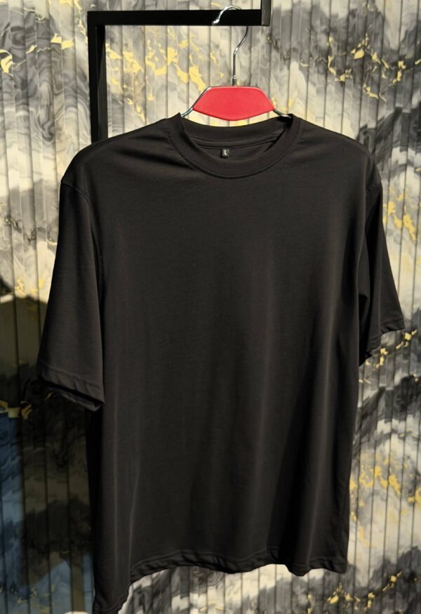 MONEY Vertical Printed Dropshoulder Tshirt-Black
