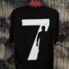 CR7 Printed (Front & Back) Dropshoulder Tshirt-Black