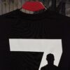 CR7 Printed (Front & Back) Dropshoulder Tshirt-Black