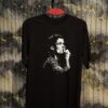 CR7 Printed (Front & Back) Dropshoulder Tshirt-Black