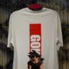 GOKU Printed (Back) Dropshoulder Tshirt-White