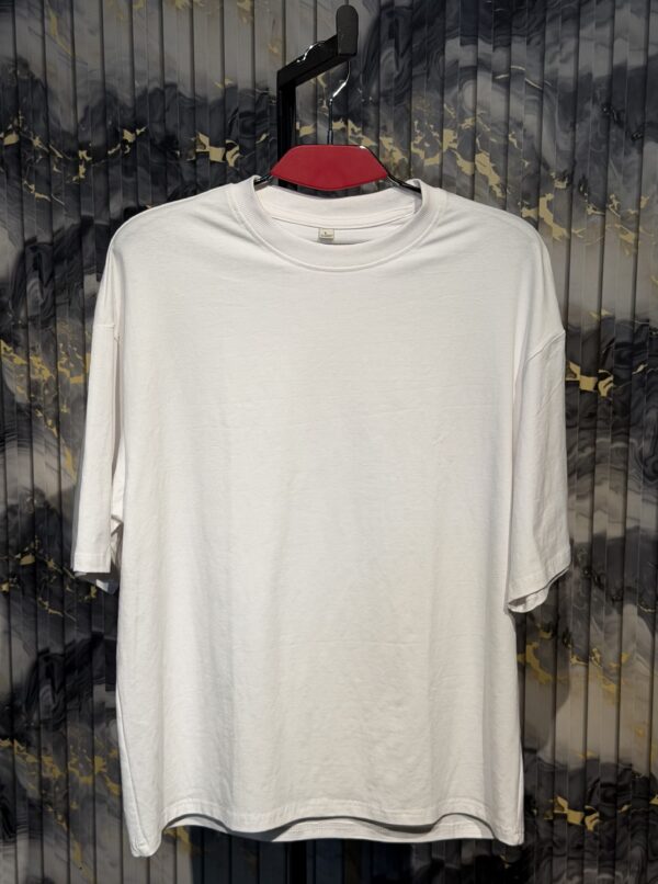 MONEY CRIMINAL Printed (Back) Dropshoulder Tshirt-White
