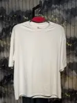 MONEY CRIMINAL Printed (Back) Dropshoulder Tshirt-White - Image 3