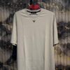 V Silicone 3D Printed (Front) Regular Tshirt-Light Grey