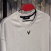 V Silicone 3D Printed (Front) Regular Tshirt-Light Grey